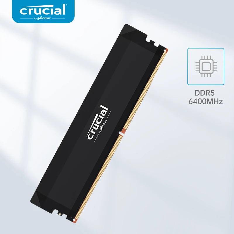 Memoria RAM Crucial Pro DDR5 16GBx1/16GBx2 6400MHz 6000MHz para Juegos de Escritorio, Intel Xmp 3.0 y Amd Expo para PC Gamer