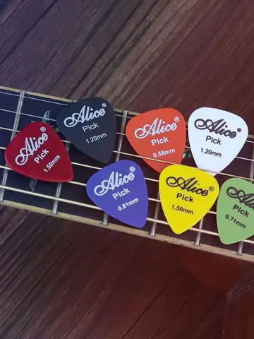 Alice Guitar Pick Mixed ABS Premium Matte Anti-Skid Guitar Pick 24/50/100 Pieces w/ Pick Box /for Acoustic Electric/Ukulele