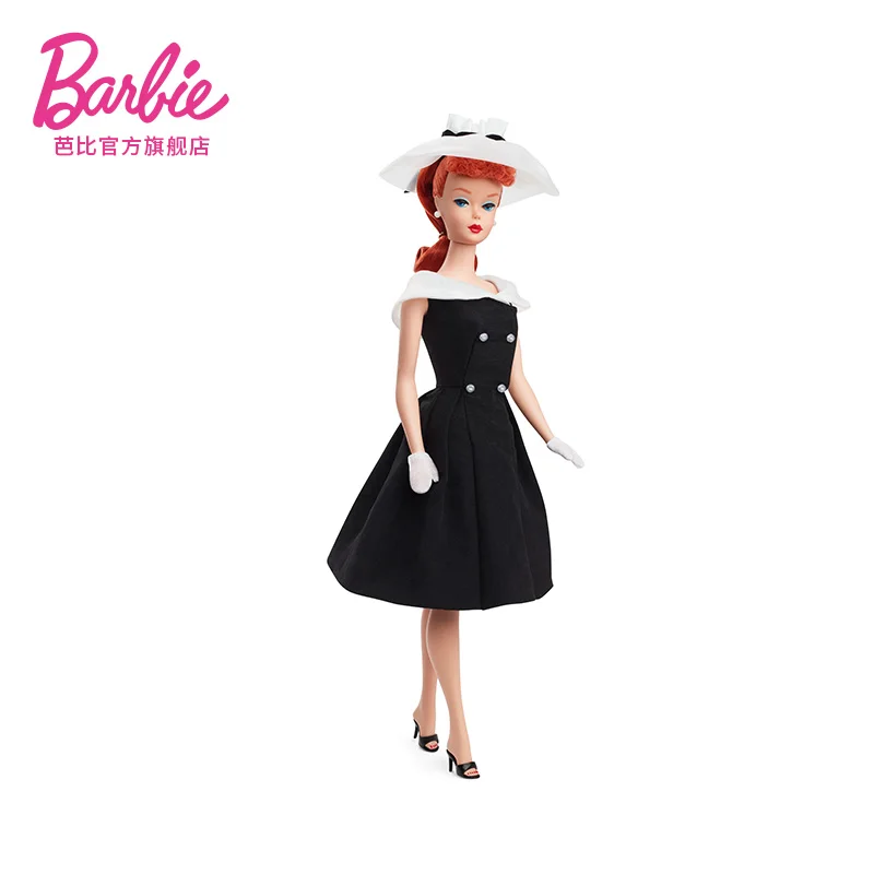 

Оригинальная коллекционная кукла Mattel Barbie Silkstone 1963, репродукция Bubble Cut Brownette для девочек, оригинальный брендовый подарок на день рождения и Рождество