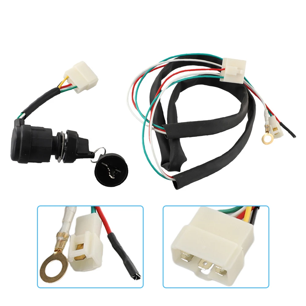 1pc Engine Cultivator Generator Electric Start Ignition Key Switch 170F178F186F Providing Reliable And Efficient Performance