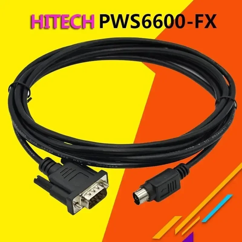 PWS6600-FX For Hitech PWS6600/6A00T Touch panel HMI Connect To Mitsubishi FX PLC DB25 DB9pin Programming Cable