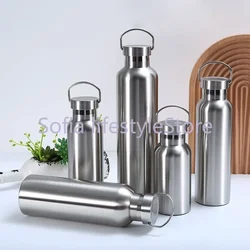 350/500/1000ml Double Wall Stainles Steel Water Bottle Thermos Bottle Hot and Cold Insulated Vacuum Flask Sport Travel Camping