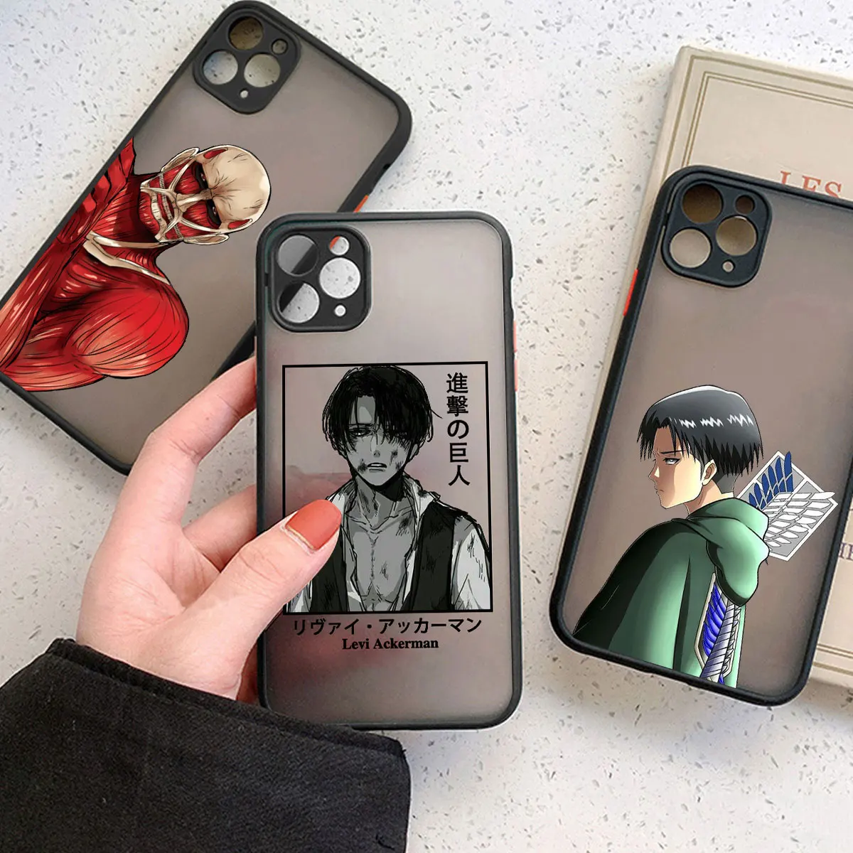 Anime Japanese Allen Attack On Titan Phone Case For Iphone 12 13Mini 11 Pro XS MAX 8 7 6 Plus X SE2020 XR Hard Fundas Coque Case