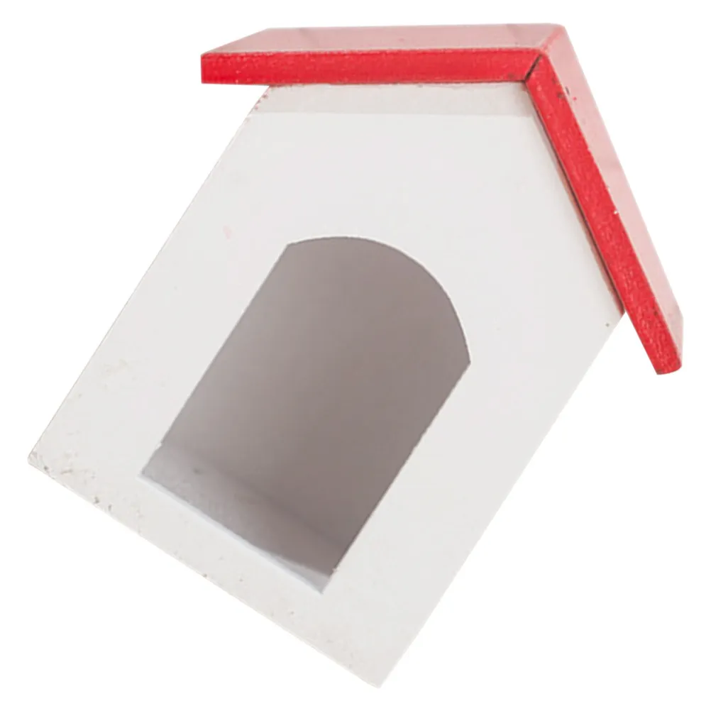 

Miniature Wooden Dog Kennel Exquisite Compact Design Safe Children Play Home Decor Miniature House Furniture Wood Ornament