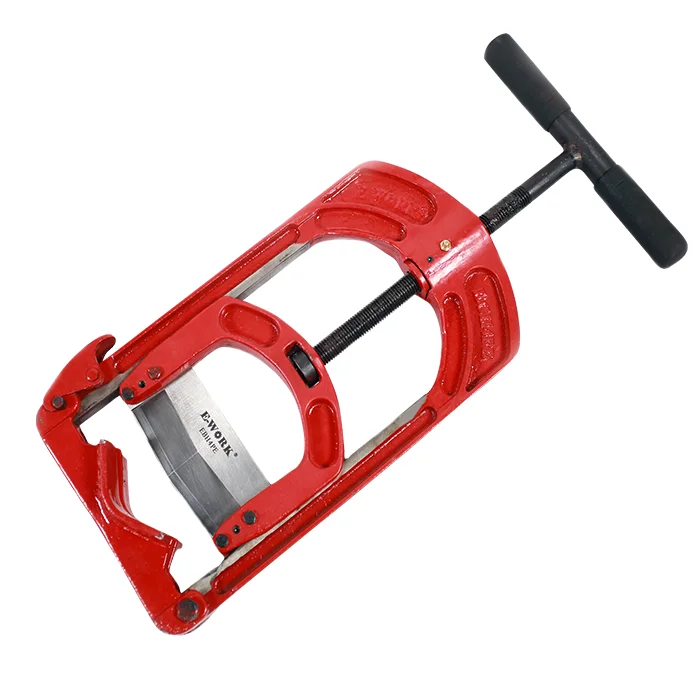 Portable manual pipe guillotine plastic pipe cold cutter for 2-4 inches PE/PVC pipe