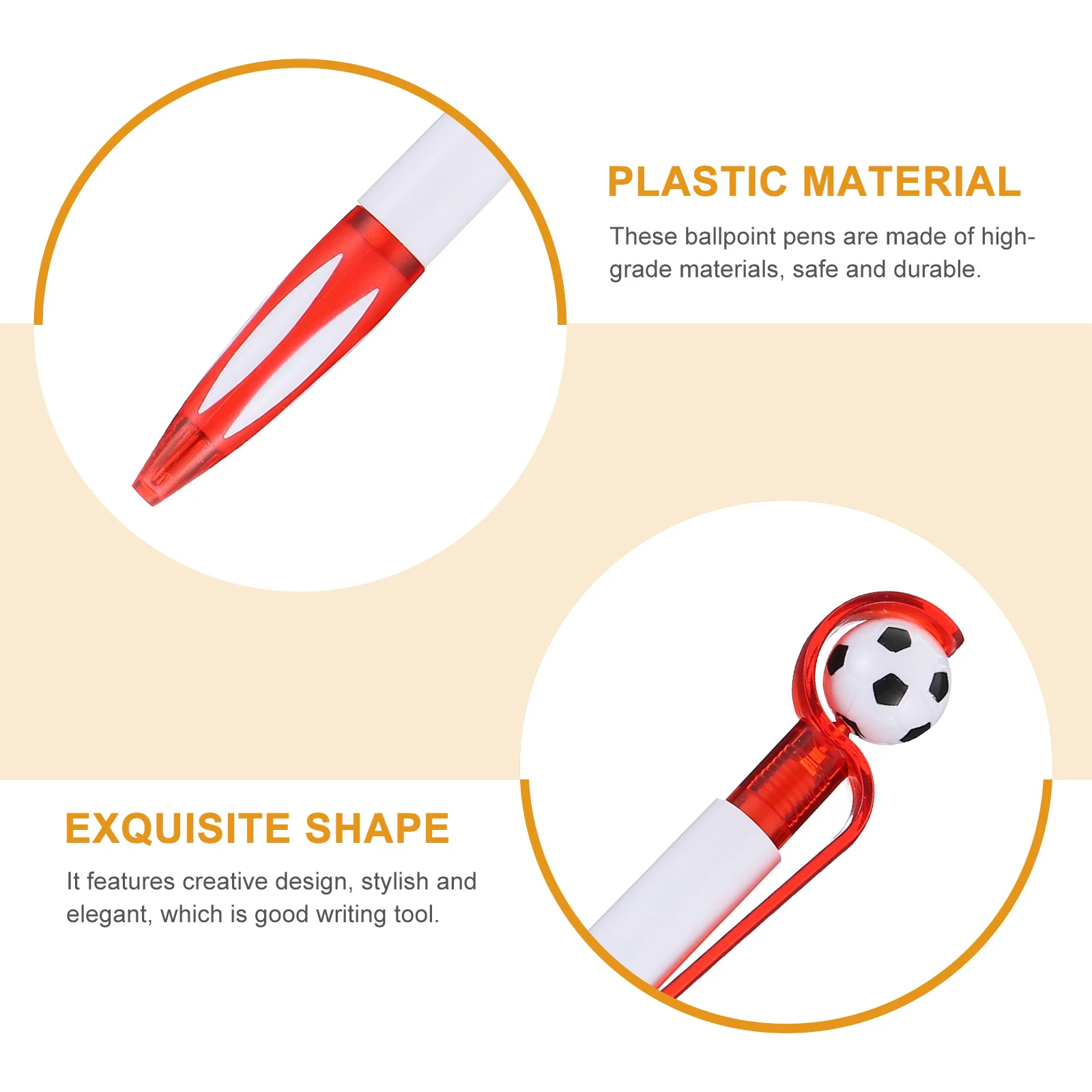 

18Pcs Soccer Ballpoint Pen High-End Materials Long Service Life Portable Lightweight Creative Design Souvenir