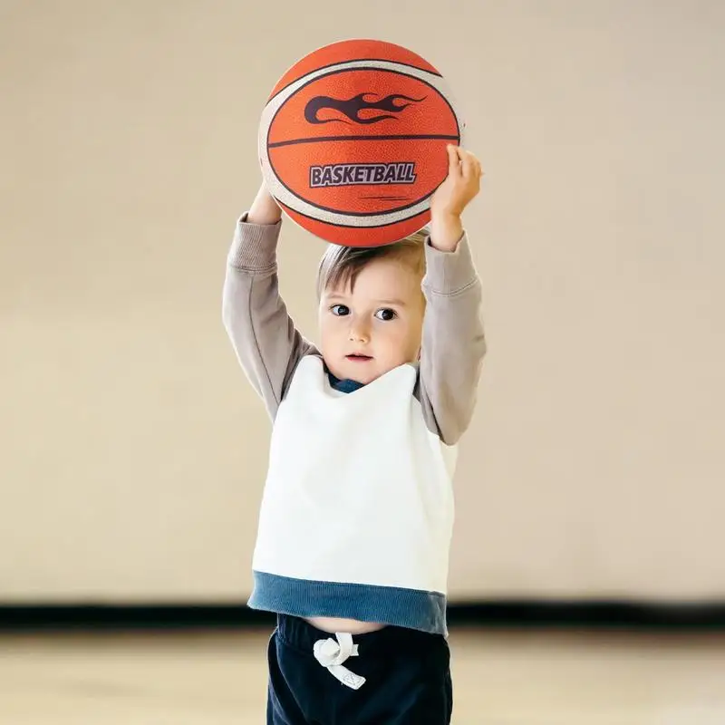 Soundless Basketball for Quiet Dribbling and Indoor Training Kids Indoor Bouncing Soundless ball with Basketball Hoops and Net