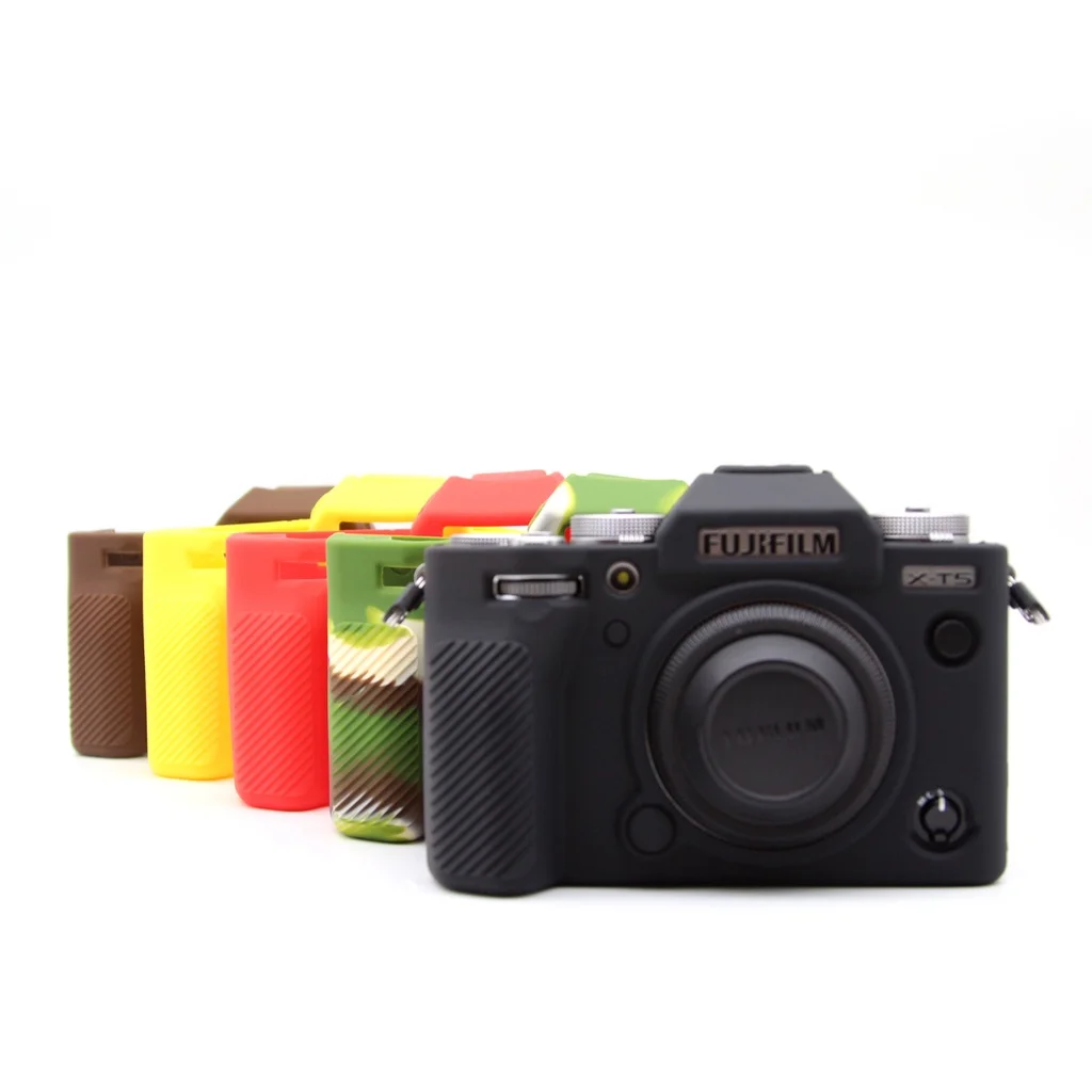 Fuji XT5 funda de silicona para cámara, cubierta de goma para Fujifilm XT5