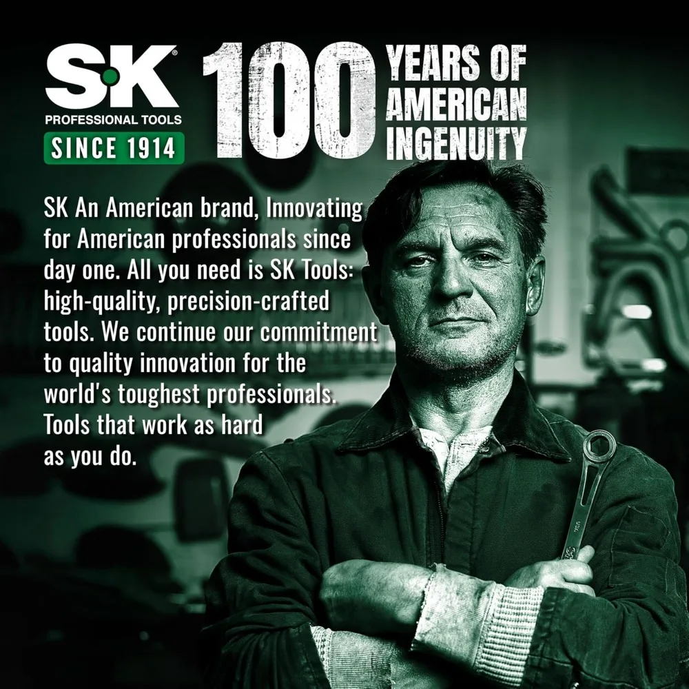 مجموعة مفاتيح ربط، متري 6 إلى 32 مم، 22 قطعة، لمسة نهائية SuperKrome، هيكل CR-V ممتاز، مع حقيبة دوارة