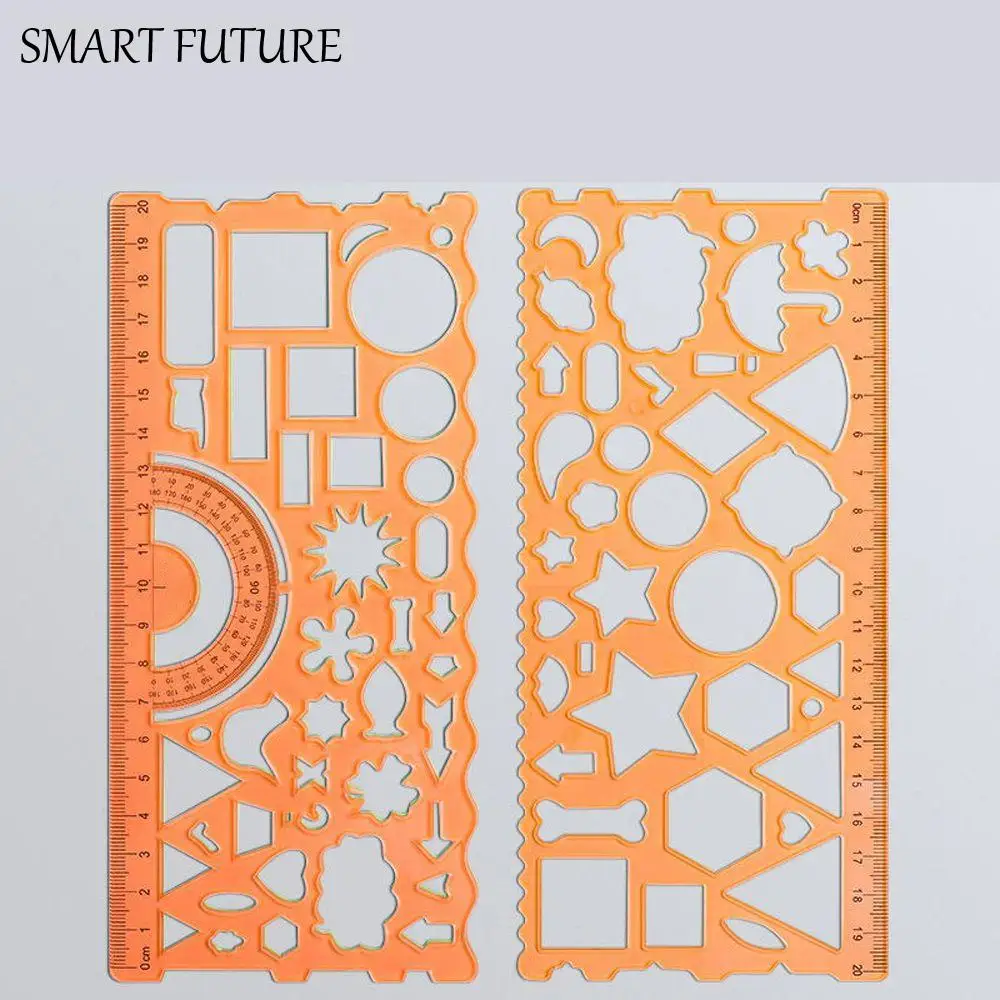 Modello Accessori per ufficio e scuola Geometria matematica Linea ondulata Righello Modello Righelli Disegno Righello Forniture per il disegno