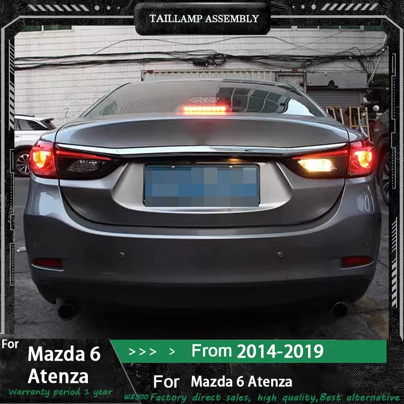 

CAR Rear Lamp for Mazda 6 Tail Lights 2014-2019 Mazda6 Atenza LED Tail Lamp LED DRL Signal Brake Reverse Auto Accessories