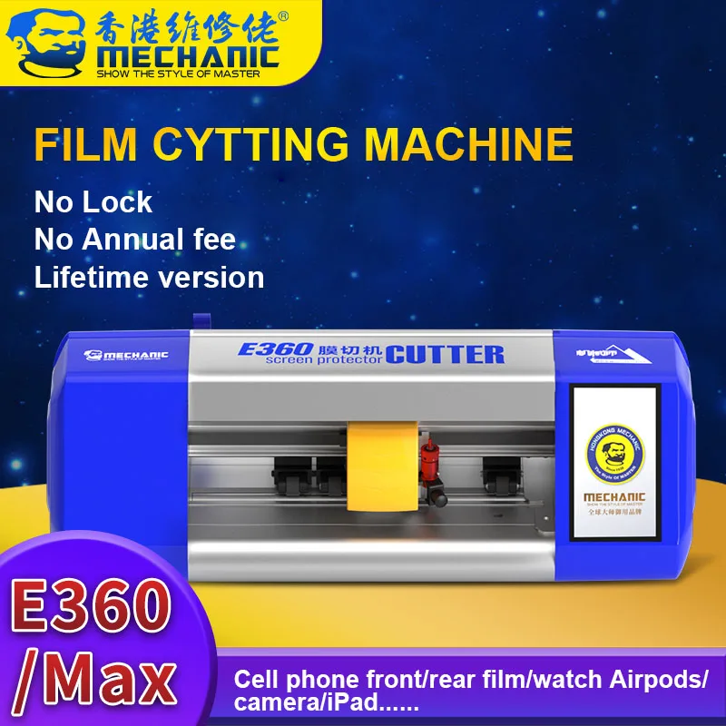 

Mechanic E360 E360 MAX Cloud Intelligent Film Cutting Machine Precion Cutting for Phone Front Rear Film Watch Camrea