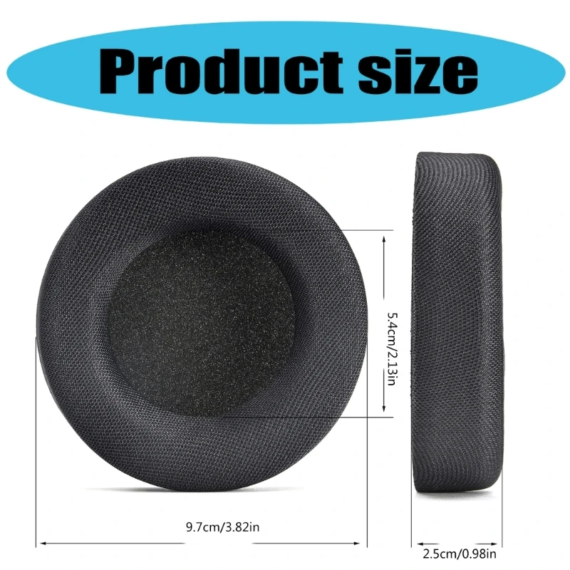 Almohadillas repuesto calidad para auriculares, almohadillas para los oídos para mejorar experiencia musical, comodidad
