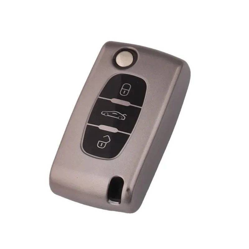 

TPU Applicable Dongfeng Peugeot 308 Key Set Peugeot 408 508 307 207 Key Case 301 3008 Key Case Auto Supplies Three-button model