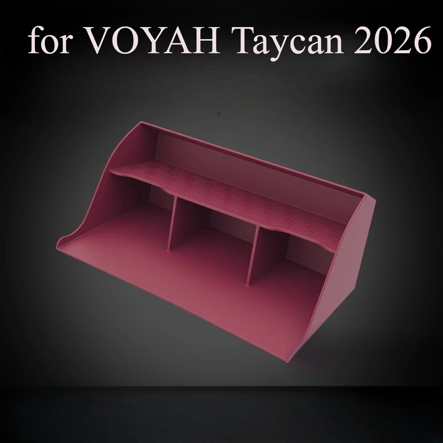 

Silicone Glove Box Organizer Tray for VOYAH Taycan 2026 | Anti-Slip Multi-Compartment Storage Liner