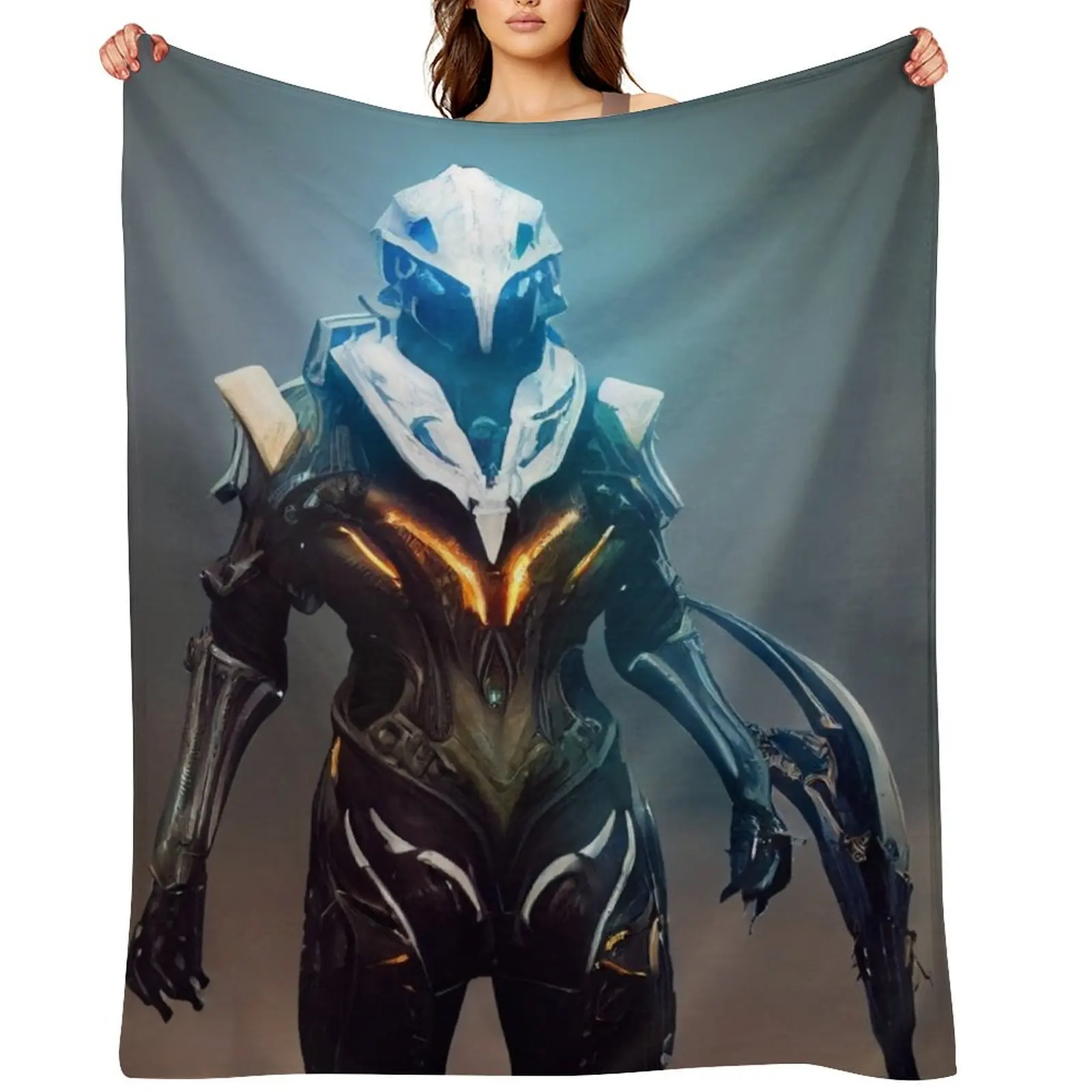 

warframe Throw Blanket Bed Fashionable Large Sleeping Bag anime Blankets