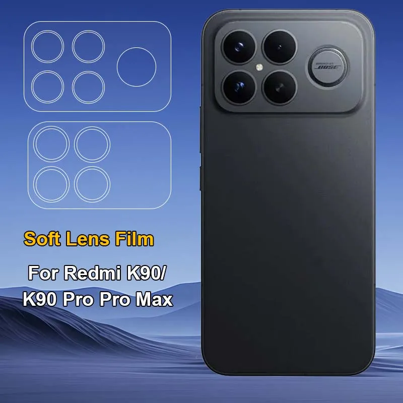 

Lens Protector For Xiaomi Redmi K90 Pro Max HD Clear Ultra Slim Back Camera Full Cover Soft Film -Not Tempered Glass