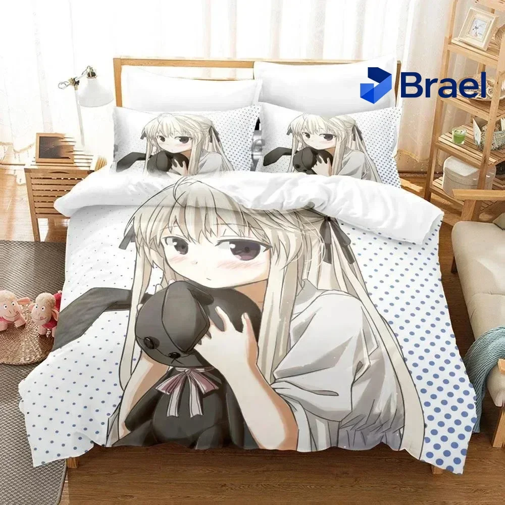 Exquisite 3D Printed Yosuga No Sora Kasugano Bedding Set Anime Duvet Cover Double Twin Full Queen King Adult Kids Quilt Cover