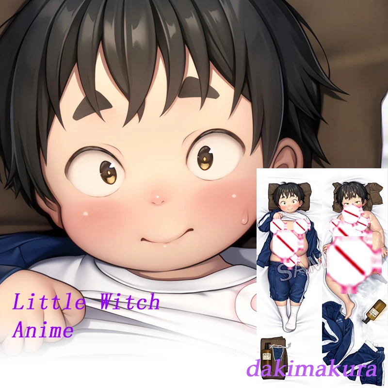 Dakimakura أنيمي السمين الصبي على الوجهين طباعة غطاء وسادة الجسم بالحجم الطبيعي
