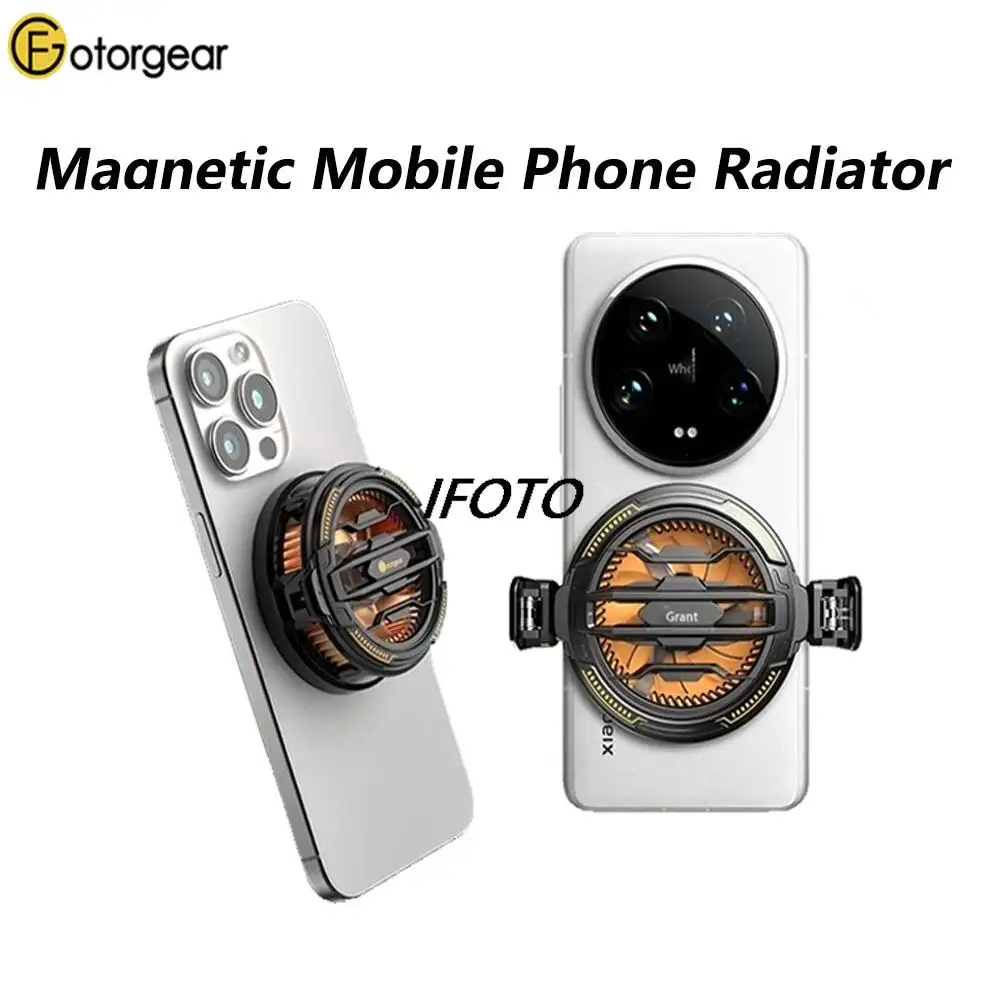 Fotorgear Magnetic Cell Phone Cooler Silent Direct Broadcasting Special for Apple and Android Cooling Magic Device