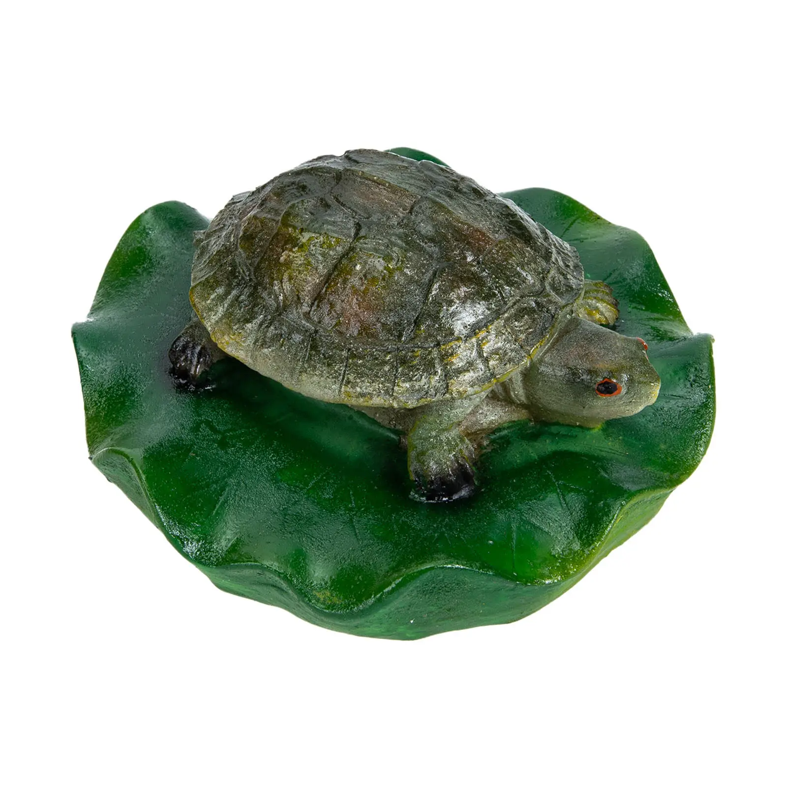 Floating Turtle Statue Resin Craft Pond Decor Simulation Sculpture for Garden Yard Fountain Outdoor Indoor Home Decor