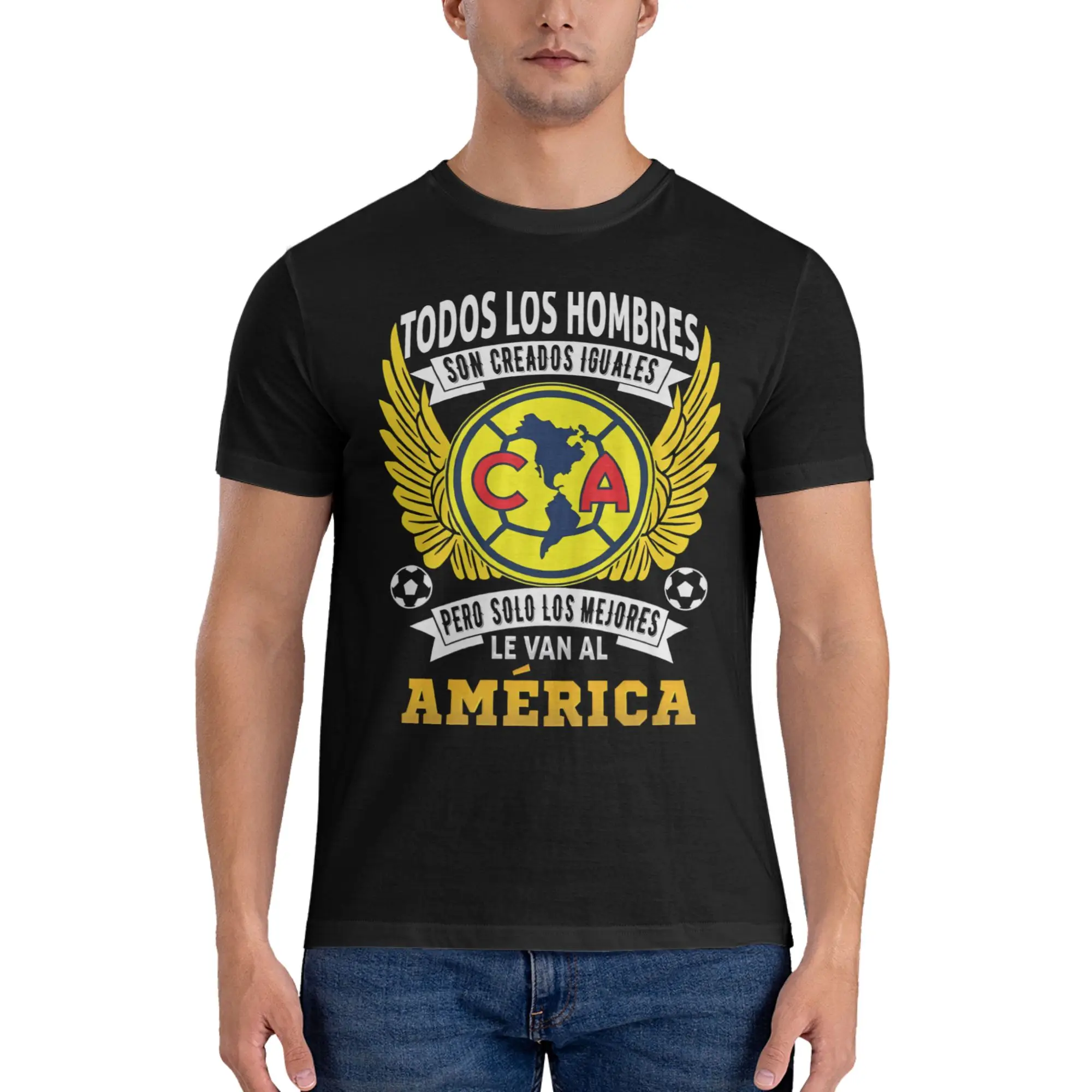 Playera Moderna de las Águilas del América, Solo Los Mejores, Estilo Coreano, Camiseta Casual Urbana, Camisa Resistente