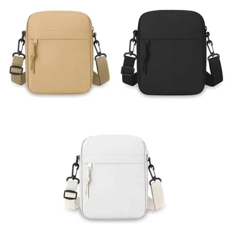 

New Oxford Cloth Crossbody Bags Long Shoulder Strap Minimalists Tote Bag Black White Khaki Shoulder Bag Men Women