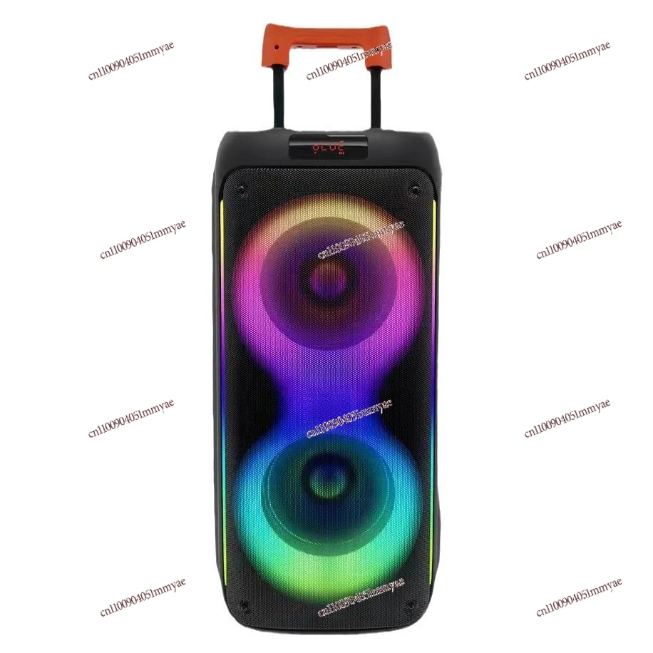 

Double 8-inch Tie Rod Bluetooth Speaker Outdoor High-power RGB Wireless Karaoke Square Dance Singing Stereo