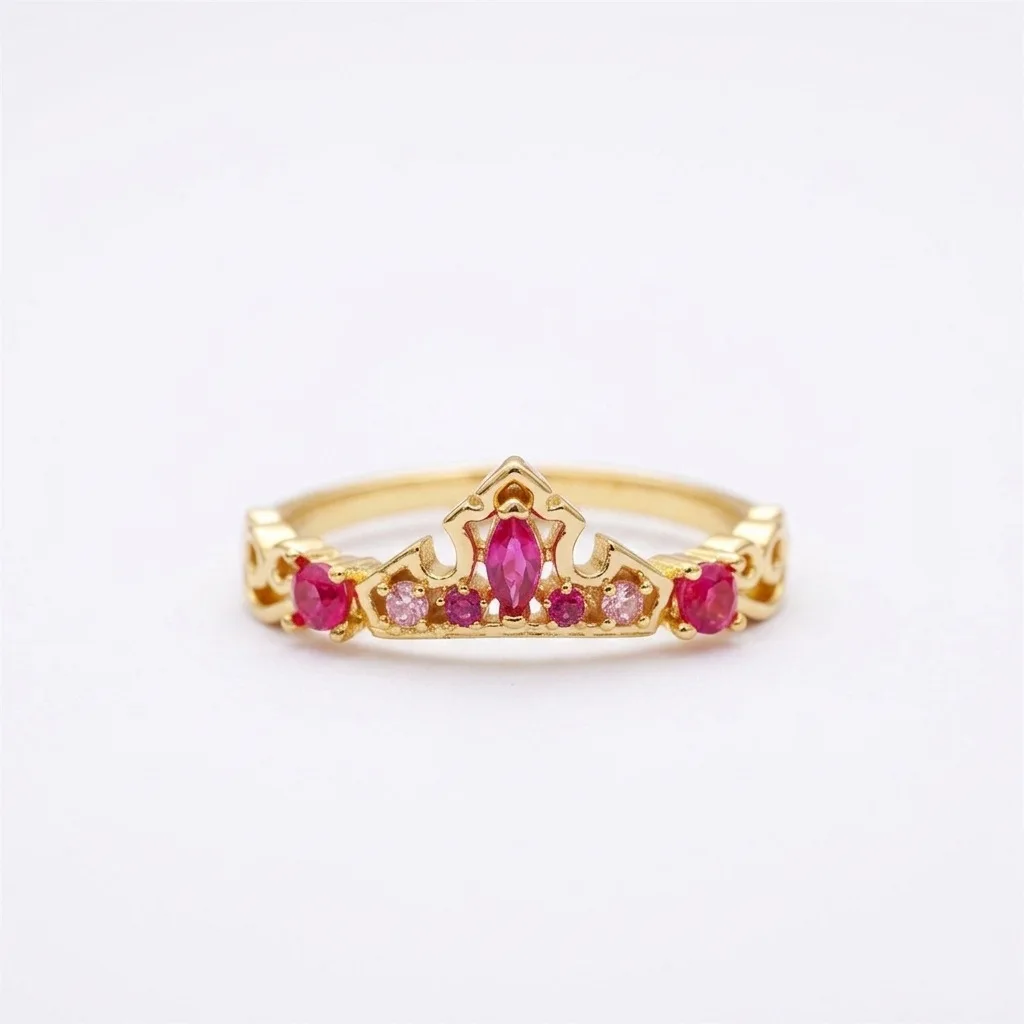 Neuer süßer, farbenfroher Zirkon-Prinzessinnenring für Damen und Mädchen, modischer Vintage-Herz-Zirkon-Tierring, verstellbarer Schmuckring, Geschenk. – Detail 12