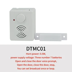 Sensor magnético de puerta inteligente, soporte magnético para cambio de voz con USB, ventana, puerta, seguridad del hogar