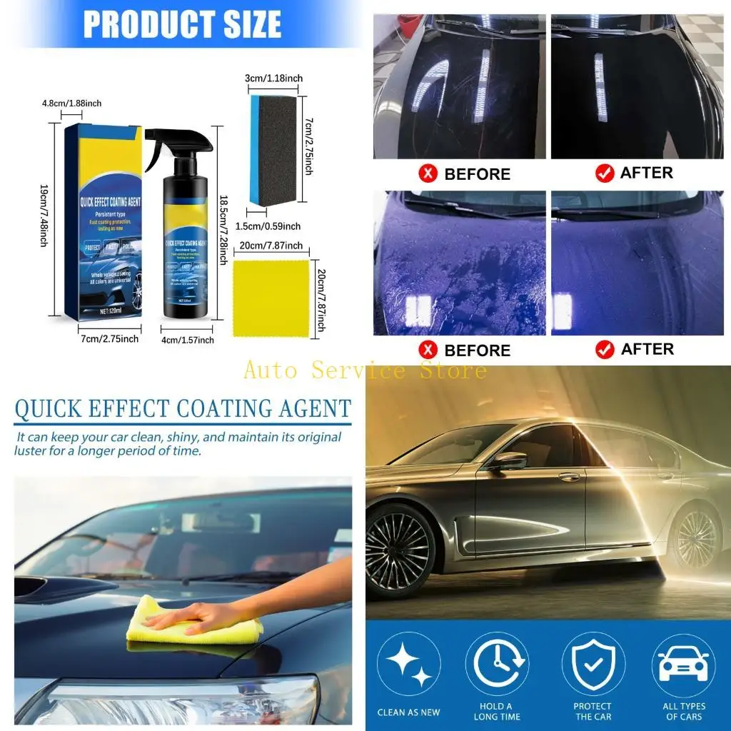 462A Quick Application Vehicle Coating Sprayed Oil Film Emulsion Glass Cleaner For Night Use To Resist Contaminants And