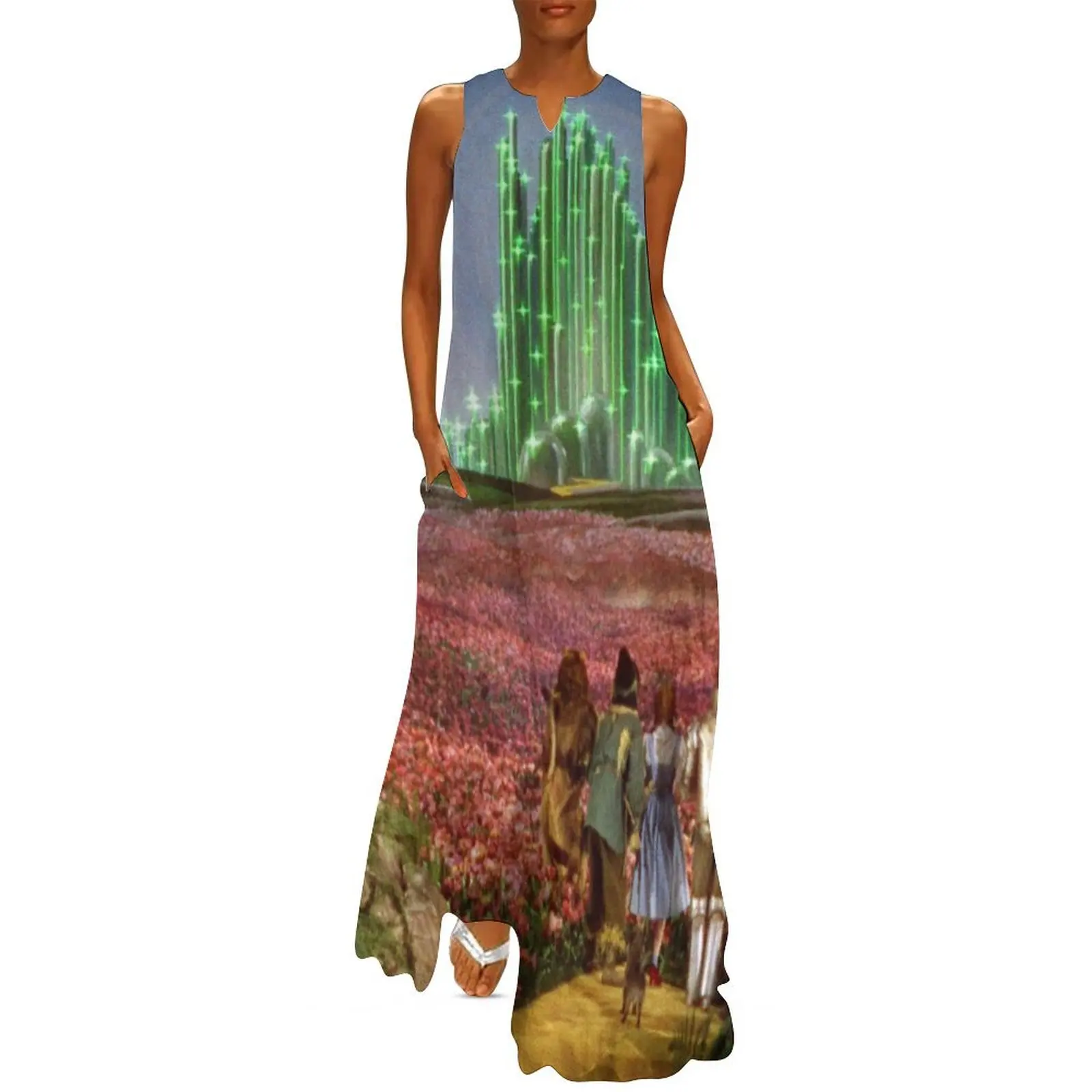 The Wizard of Oz Emerald City Landscape Long Dress dress women elegant luxury dresses summer summer dress woman 2025