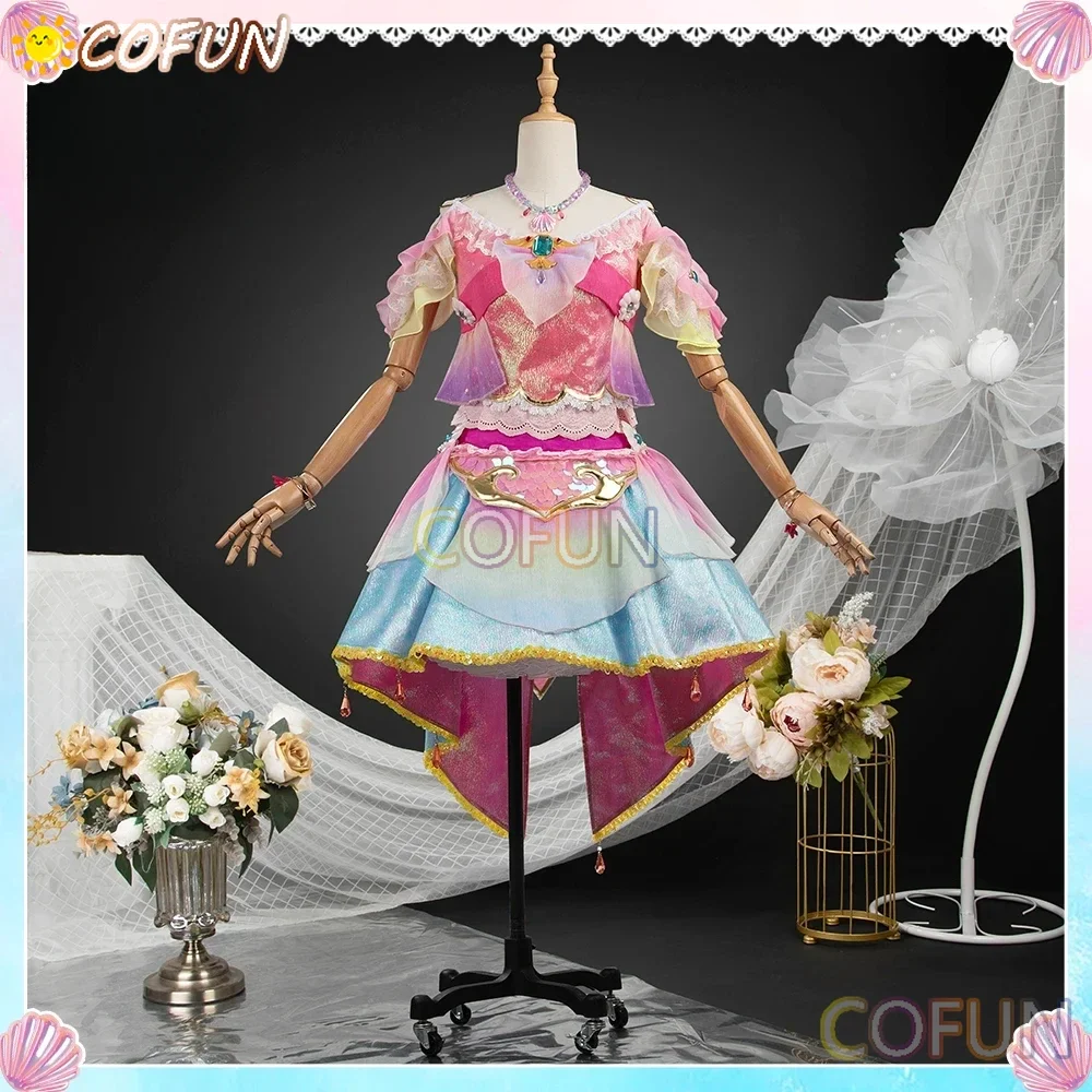 COFUN [Customized] Aikatsu! Series Hoshimiya Ichigo Gown Cosplay Costume Game Anime Party Uniform Hallowen Play Role Clothes Clo