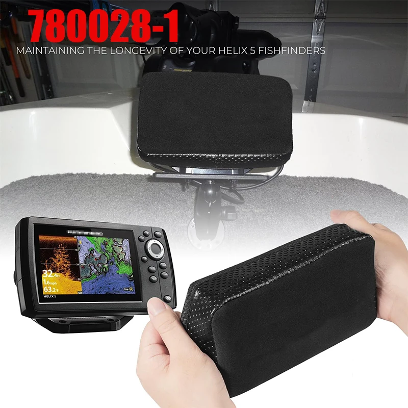 780028-1 UC H5 Unit Cover for Humminbird Helix 5 Fish Finder, Neoprene Control Head Unit Protective Cover, Waterproof Dustproof