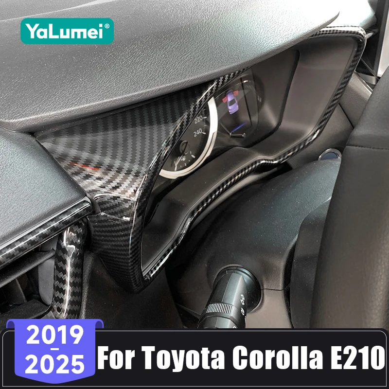 For Toyota Corolla E210 Hybrid 2019 2020 2021 2022 2023 2024 2025 ABS Car Front Dashboard Gauge Panel Frame Trim Cover Sticker