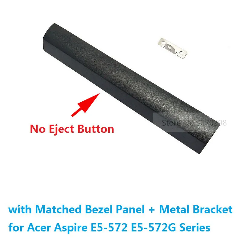 with Bezel Cover Tail Hook 2nd Secondary 2.5 Hard Drive HDD SSD Optical bay Caddy Bracket Adapter for Acer Aspire E5-572G E5-572