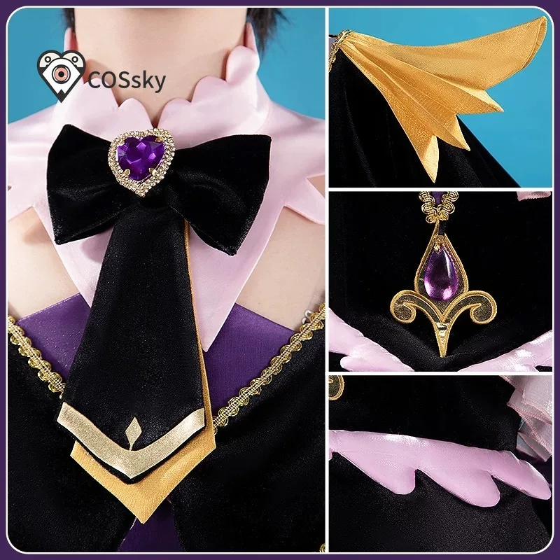 

Anime Moria Ruruka Star Detective Precure! Cure Arcana Shadow Elegant Dress Uniform Cosplay Costume Halloween Party Outfit
