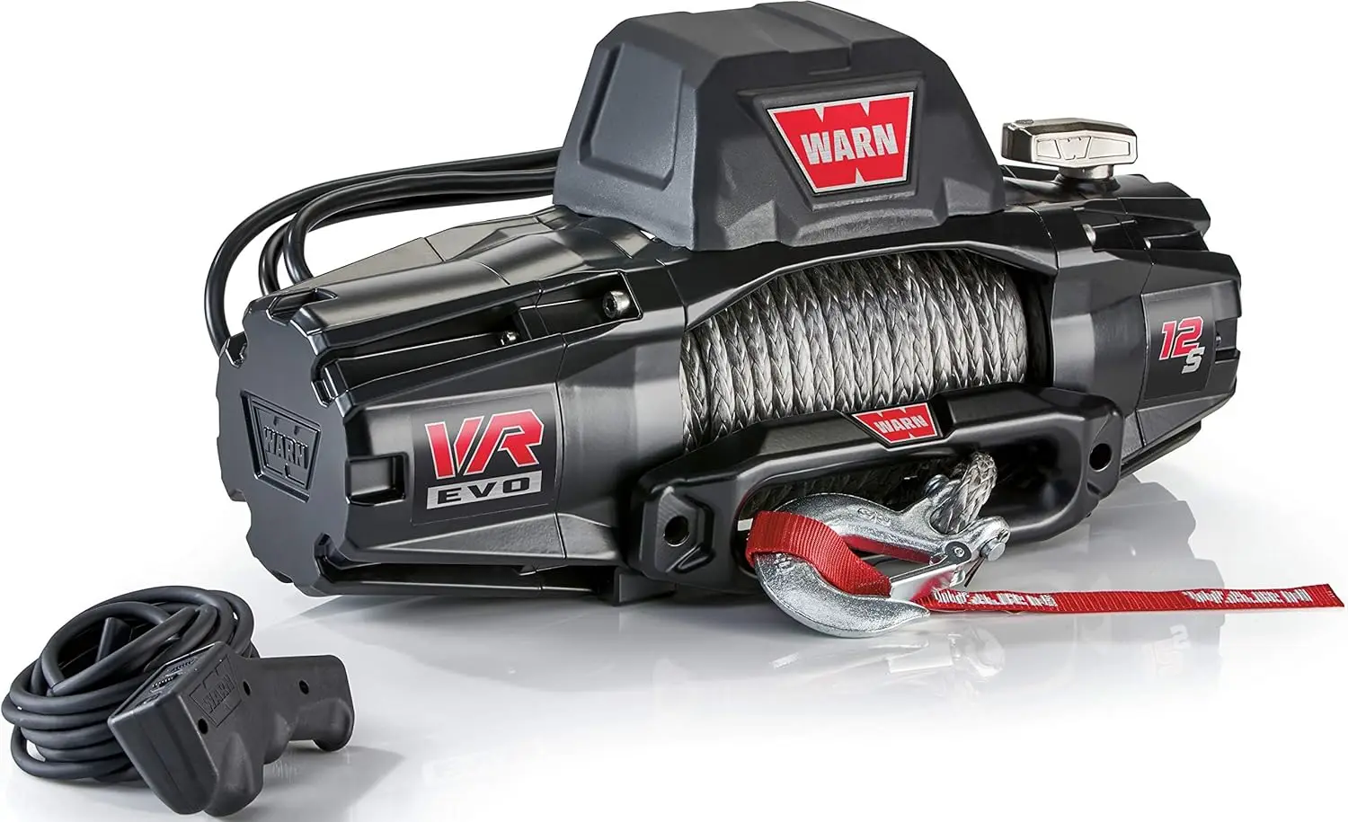 103255 VR EVO 12-S Electric 12V DC Winch with Synthetic Rope: 3/8