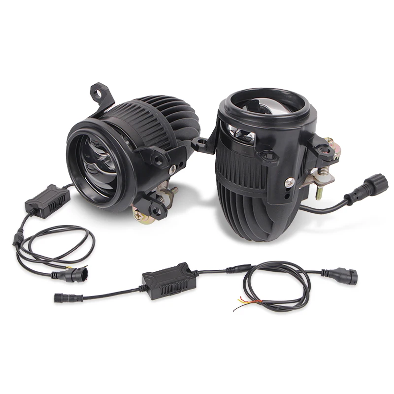 2.0 Inch Dual Laser Fog Light For Toyota Car Headlight Bi Led Lenses Mini Projector Yellow Light Waterproof 12V LED
