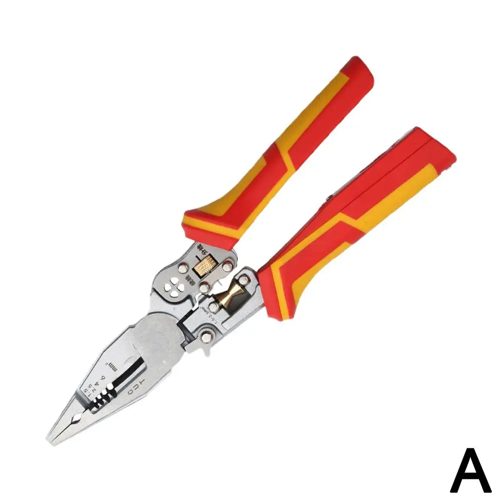 Elektriker-Zange, 9-in-1, multifunktional, vielseitig, Abisolierzange, Strommessung, rutschfeste Abisolierzange – Detail 20