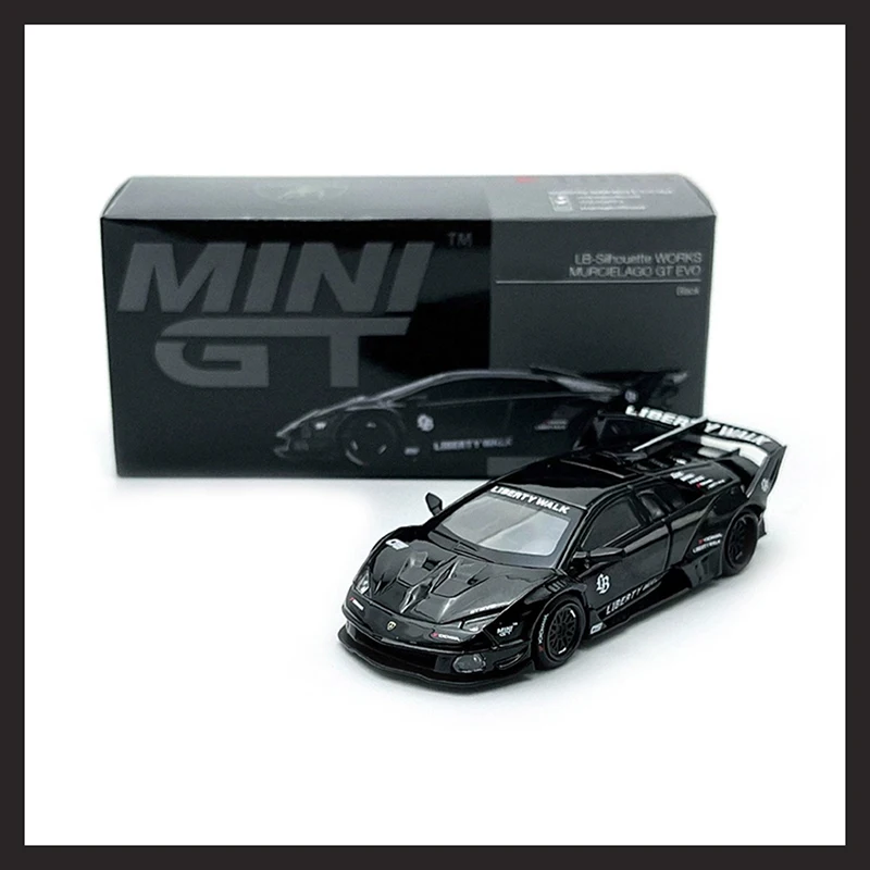 

MINIGT масштаб 1:64 MURCIELAGO GT EVO сплав имитация модели автомобиля орнамент сувенир дисплей коллекция хобби подарок