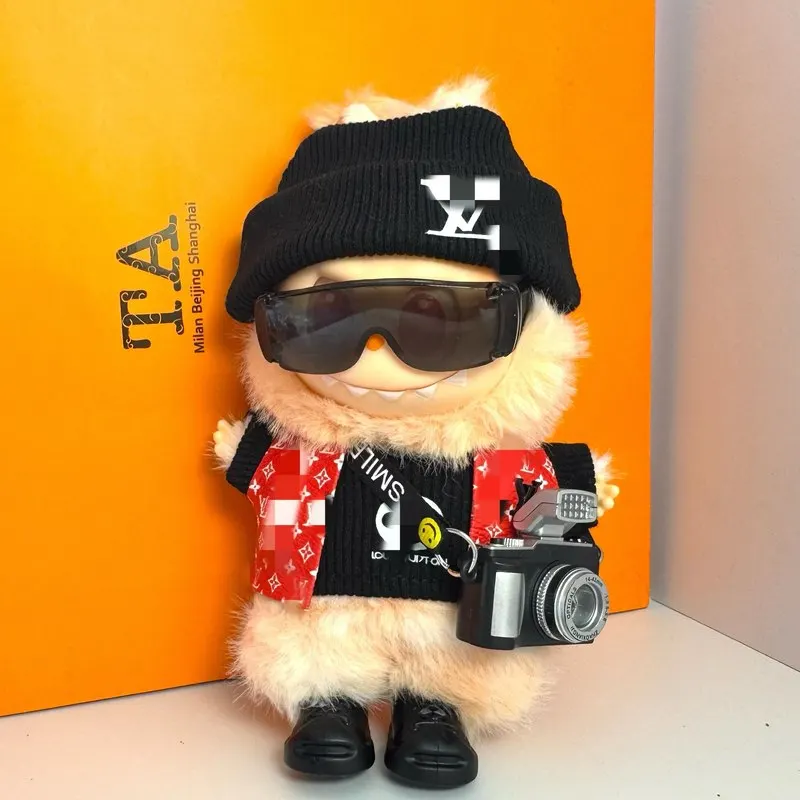 

Для Labubu Macaron Color Outfit Set Симпатичная одежда для универсального G1 G2 G3 Полный гардеробный подарок для координации сладкого коллекционера