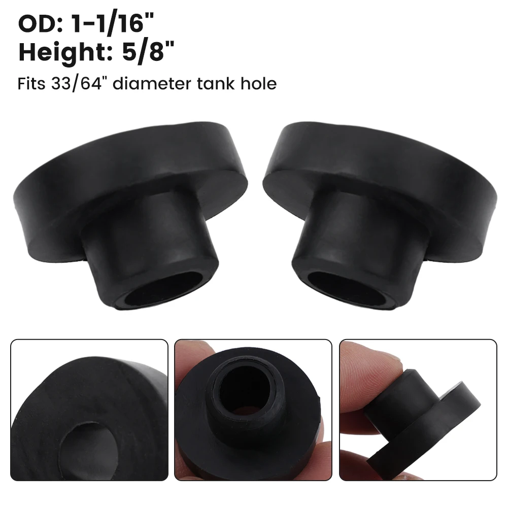 Tractor Lawn Mower Generator Fuel Grommet Bushing 5-Pack with ID 3/8 OD 1 1/16 Height 5/8 Fits 33/64 Tank Hole