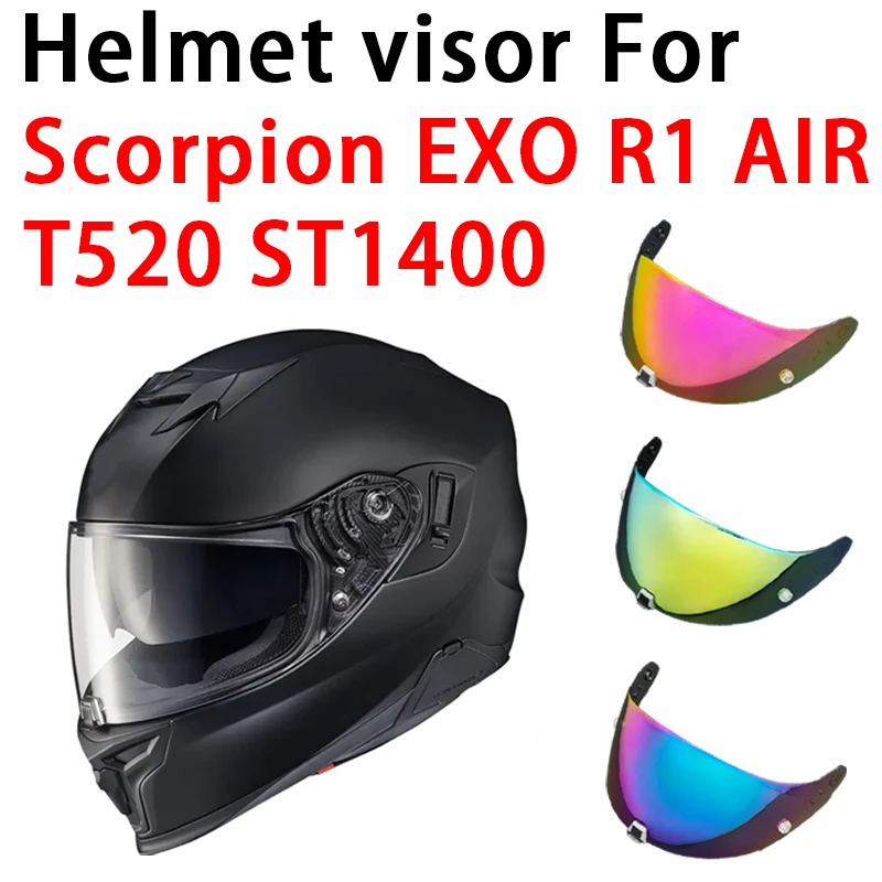 R1 Visors for Scorpion EXO R1 Helmet Visors UV Protection Visors Motorcycle Helmet Accessories Electroplated