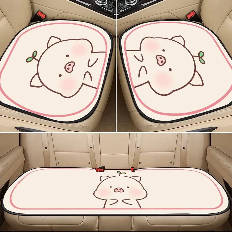 

Cute Pattern Car Seat Cushion All Season Universal Car Decoration Accessories Wear-resistant Auto Seat Pad Mat