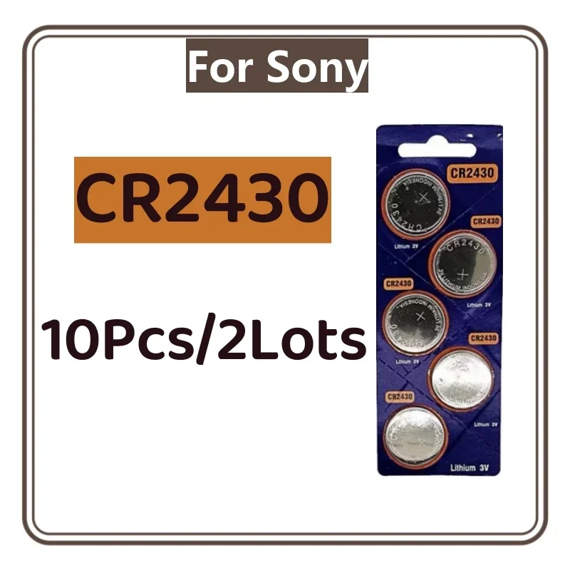 5-100pcs CR2430 CR 2430 3V For Sony Battery DL/BR2430 LM2430 For Toy Car Key Remote Control Watch LED Light Button Coin Cells