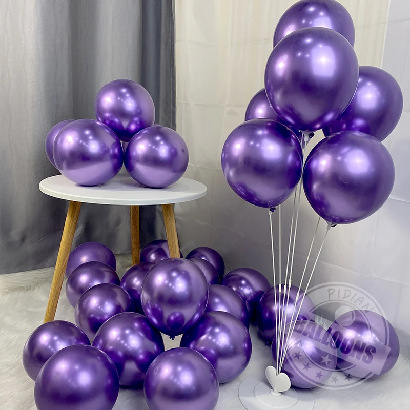 Metallic Chrome Foil Balloons, Silver Balloon, Happy Birthday, Proposal Ceremony, Wedding, Valentine's Day Decoration, 5-12Inch