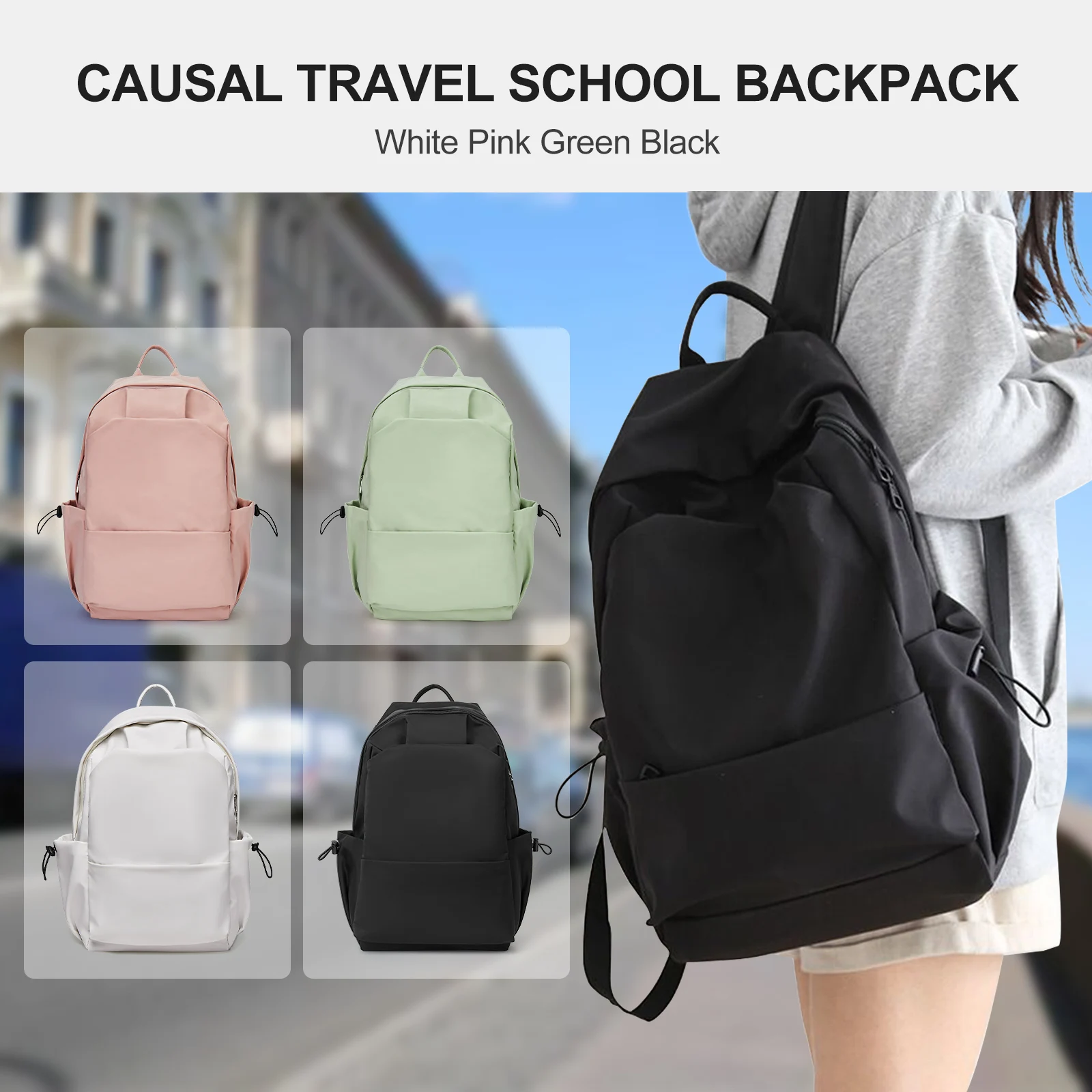 School Backpack For Women Men Waterproof College Backpack Lightweight Travel Backpack Rucksack Casual Daypack Laptop Backpacks