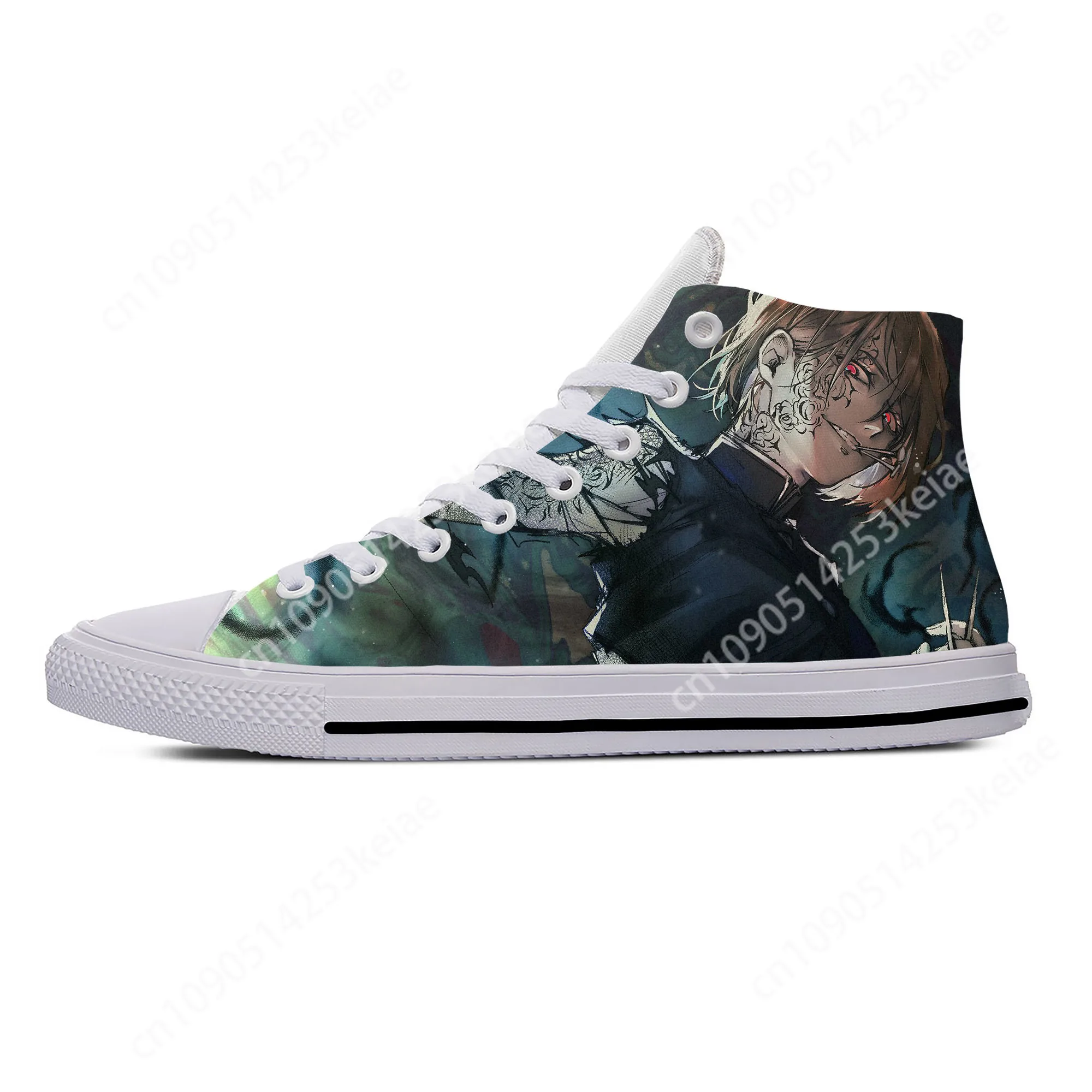 Hot Japanese Anime Jujutsu Kaisen Kugisaki Nobara Casual Shoes High Top Breathable Men Women Sneakers Lightweight Board Shoes