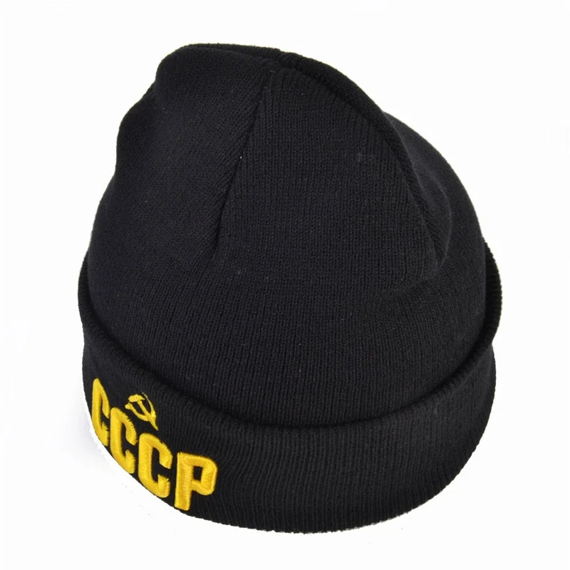 CCCP USSR-Bonnet Triblockchain pour Homme et Femme, en Coton Flexible, Décontracté, à la Mode, Chaud, pour Ski, Hiver